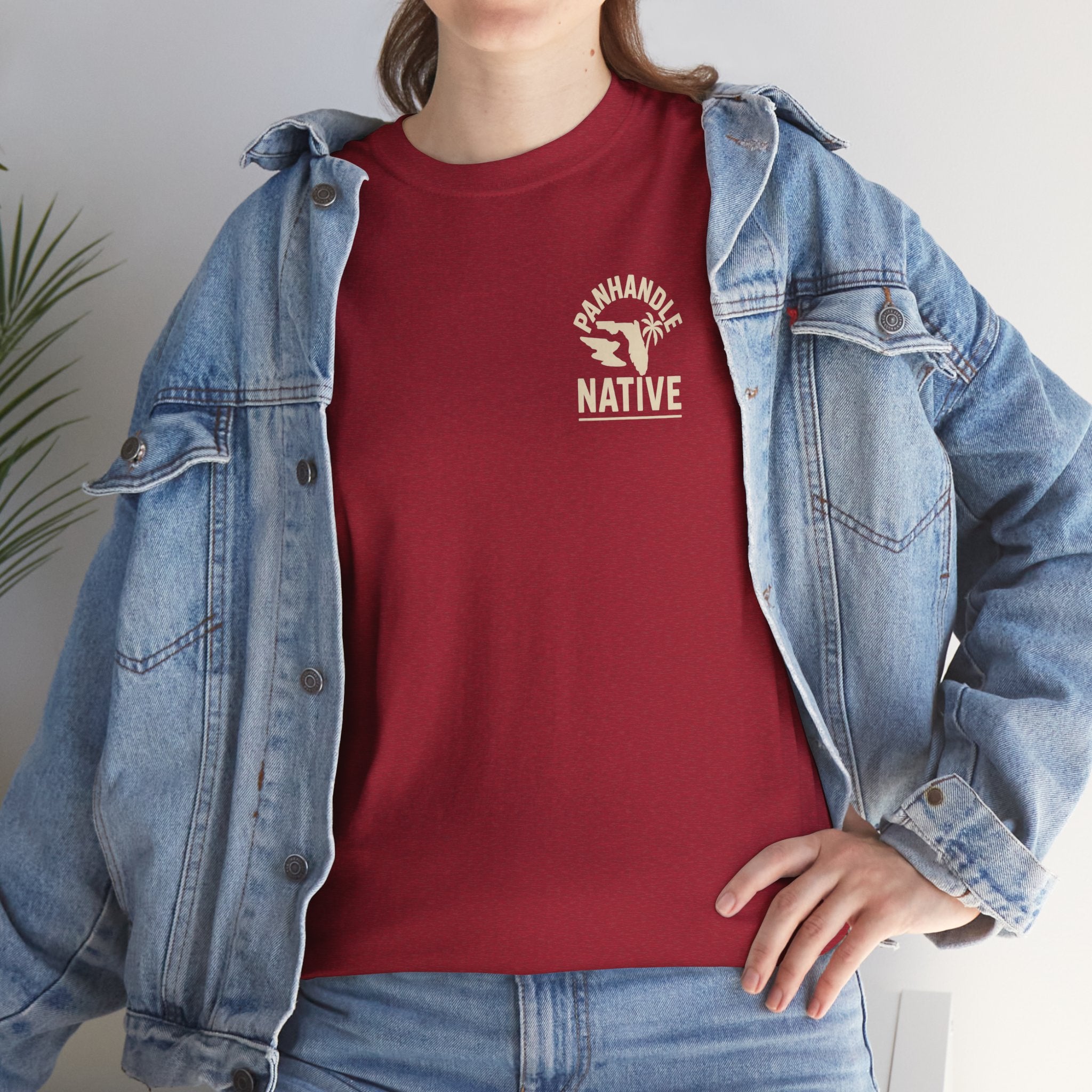 Panhandle Princess Graphic, Front OG Logo in Creme Adult Tee