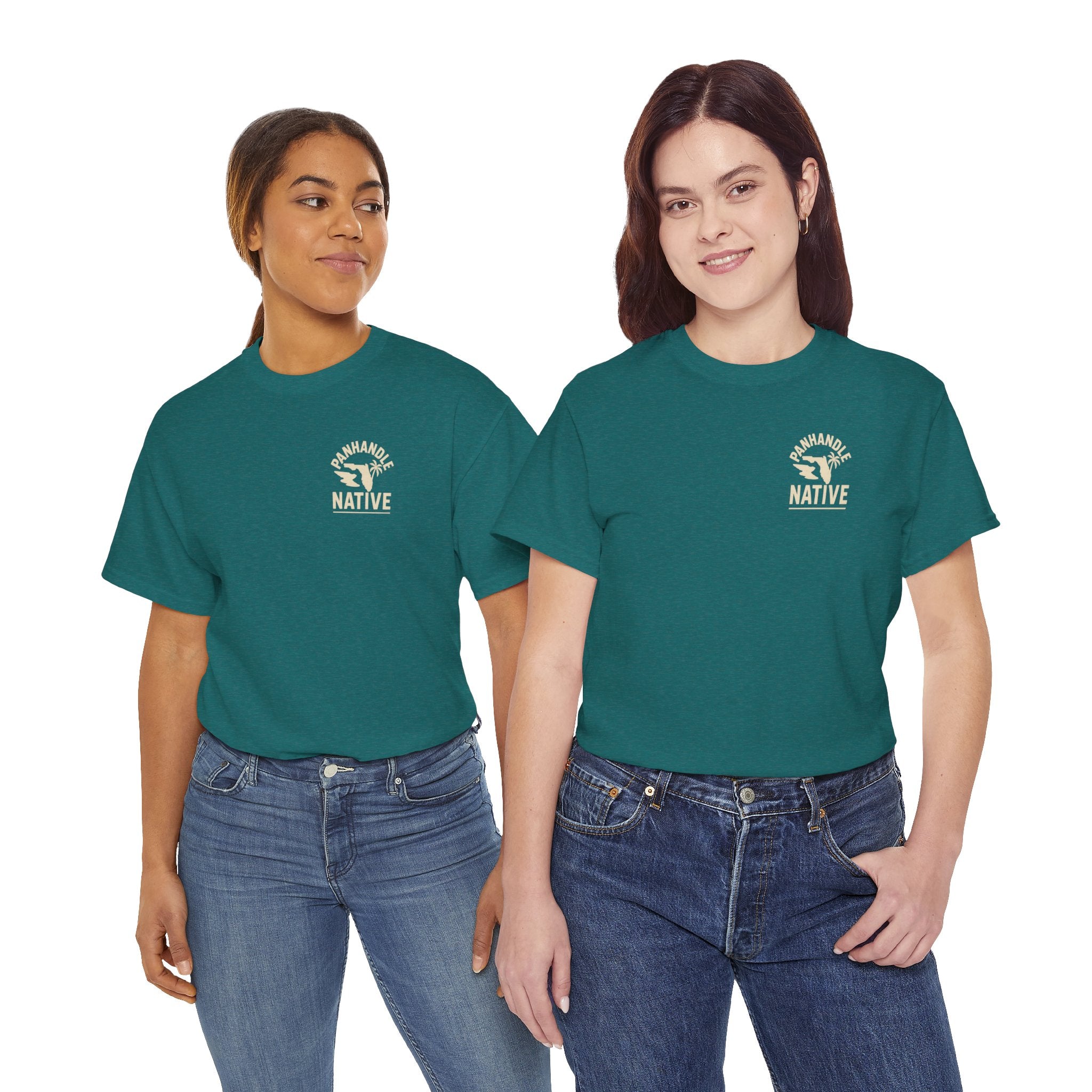 Panhandle Princess Graphic, Front OG Logo in Creme Adult Tee