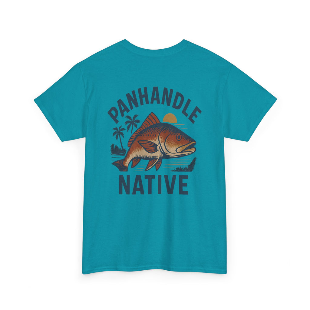 Redfish Graphic,  Front OG Logo in Creme Adult Tee