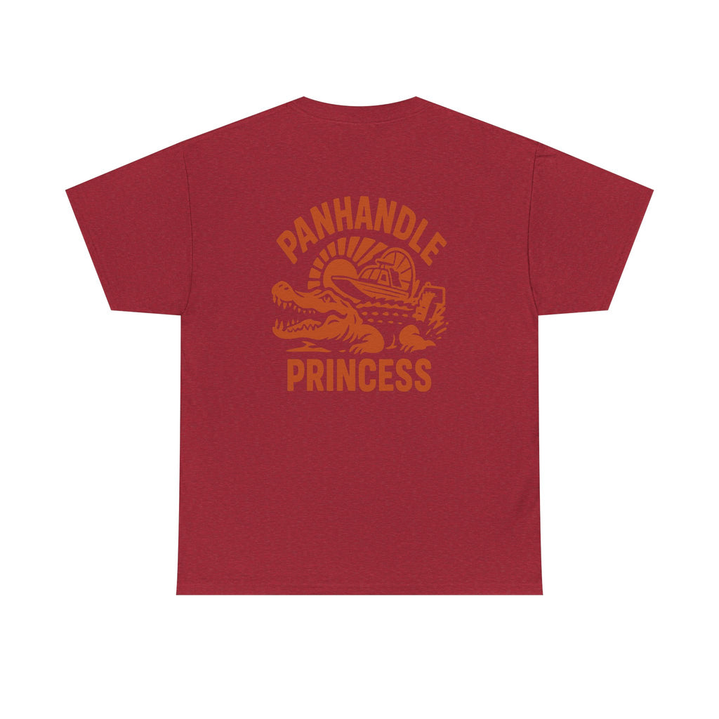 Panhandle Princess Graphic, Front OG Logo in Creme Adult Tee