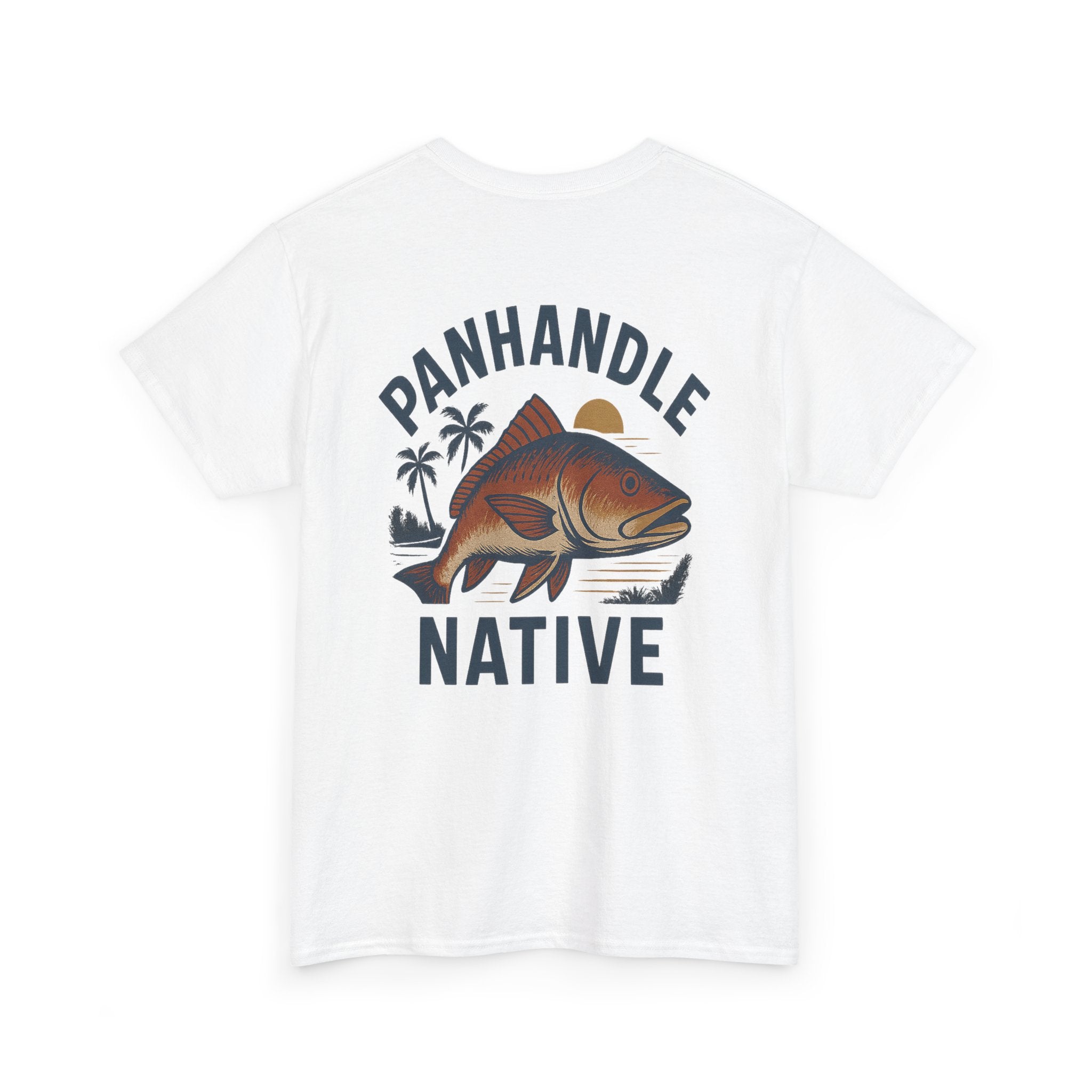 Redfish Graphic, Front OG Logo in Blue Adult Tee