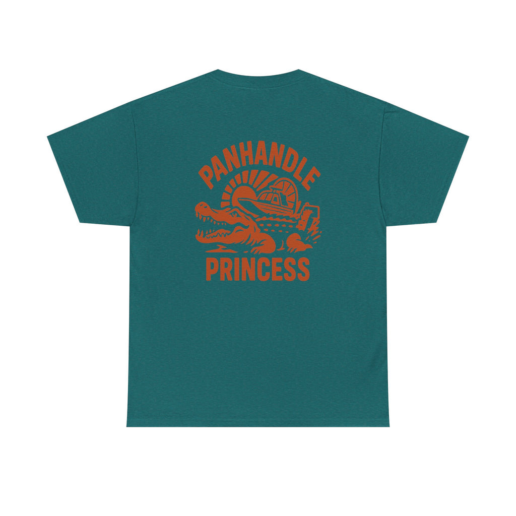 Panhandle Princess Graphic, Front OG Logo in Creme Adult Tee
