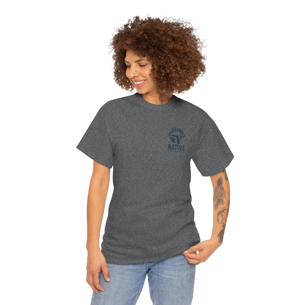 Redfish Graphic, Front OG Logo in Blue Adult Tee