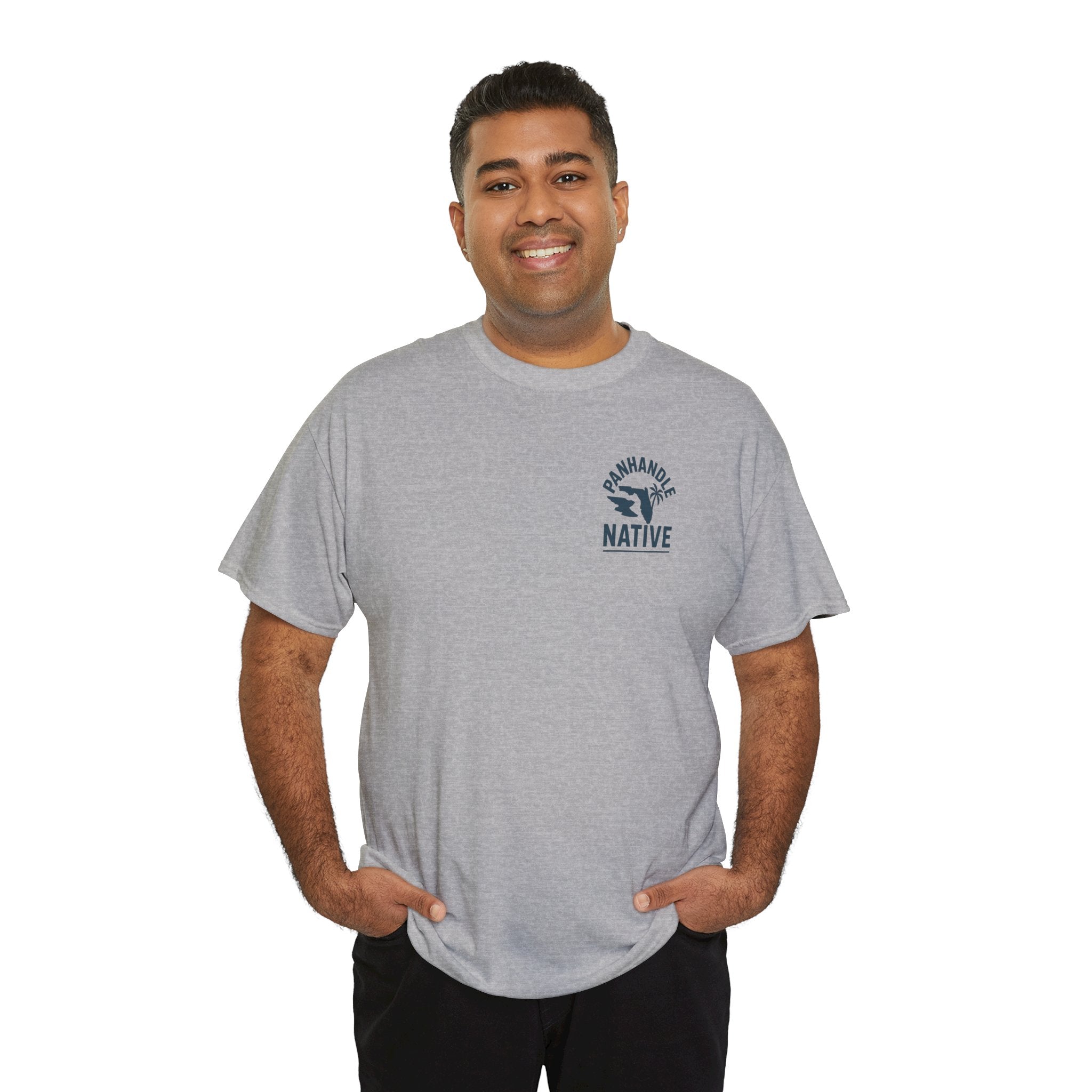Redfish Graphic, Front OG Logo in Blue Adult Tee