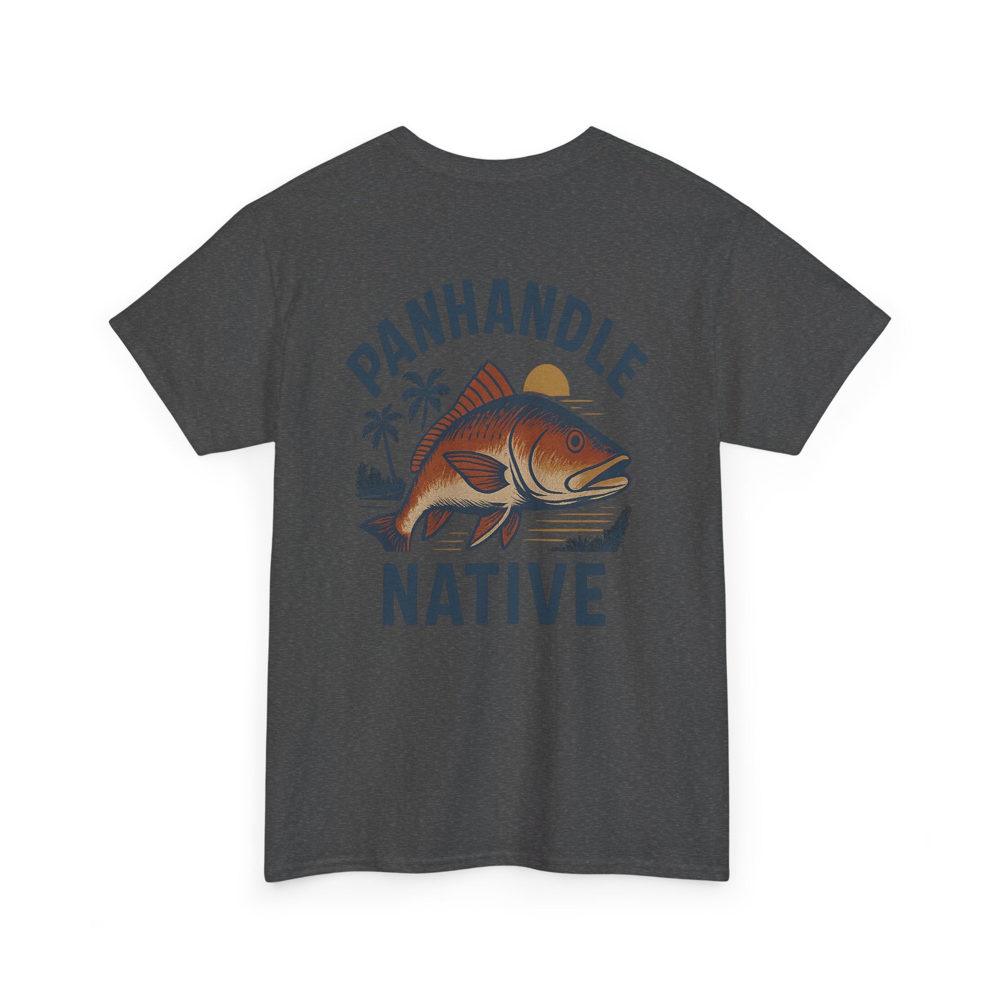 Redfish Graphic,  Front OG Logo in Creme Adult Tee