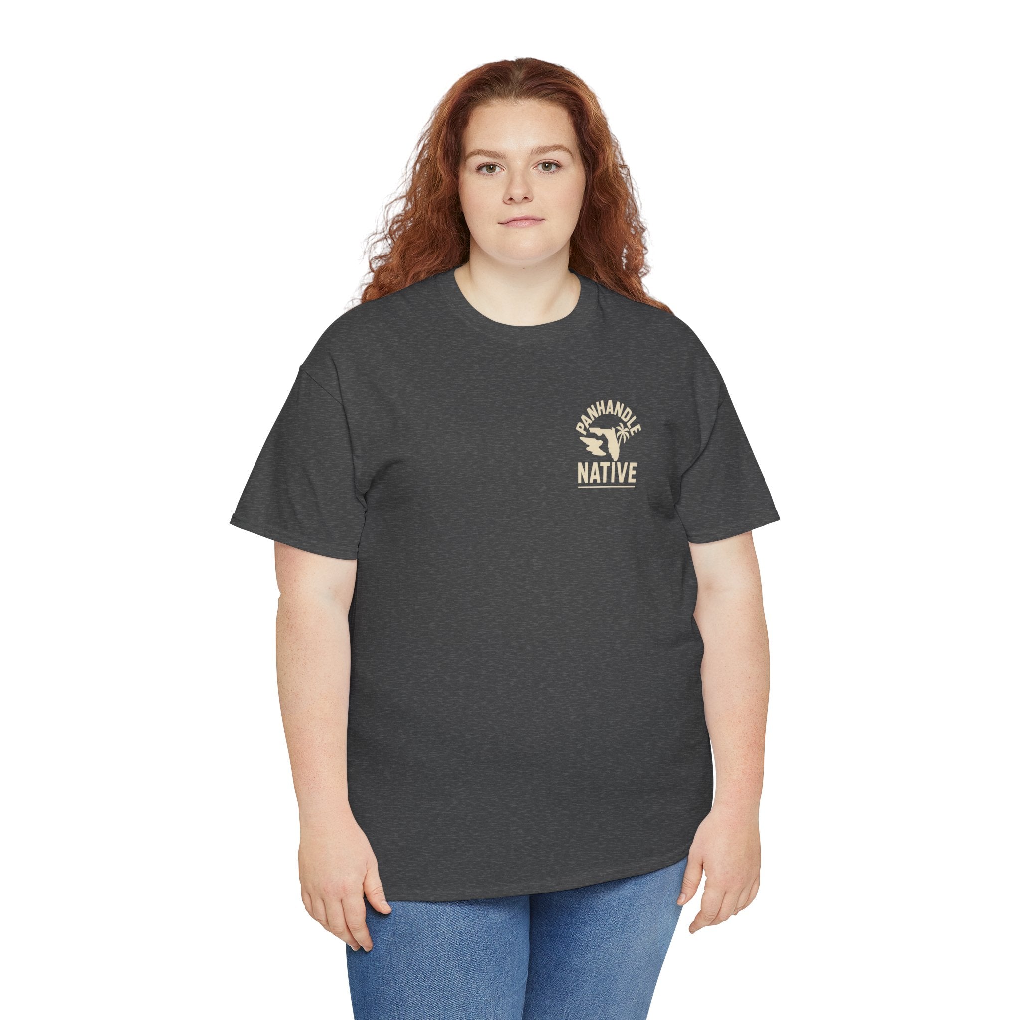 Panhandle Princess Graphic, Front OG Logo in Creme Adult Tee