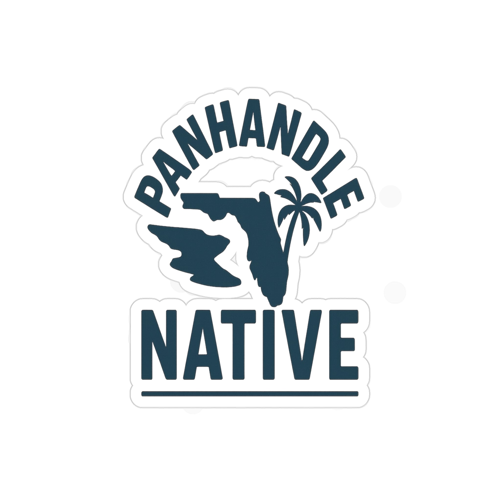 Panhandle Native OG Logo Outdoor Sticker in Blue