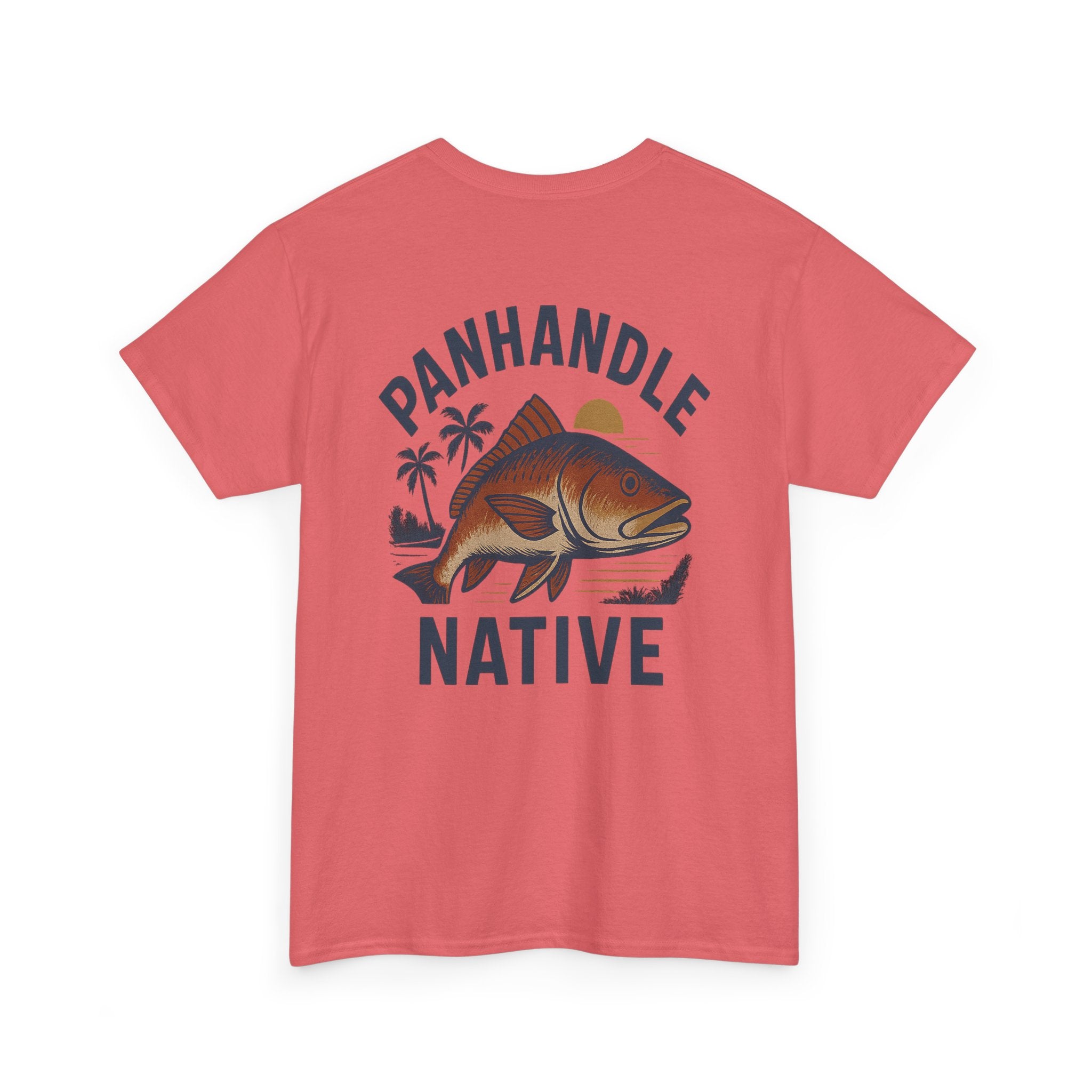 Redfish Graphic,  Front OG Logo in Creme Adult Tee