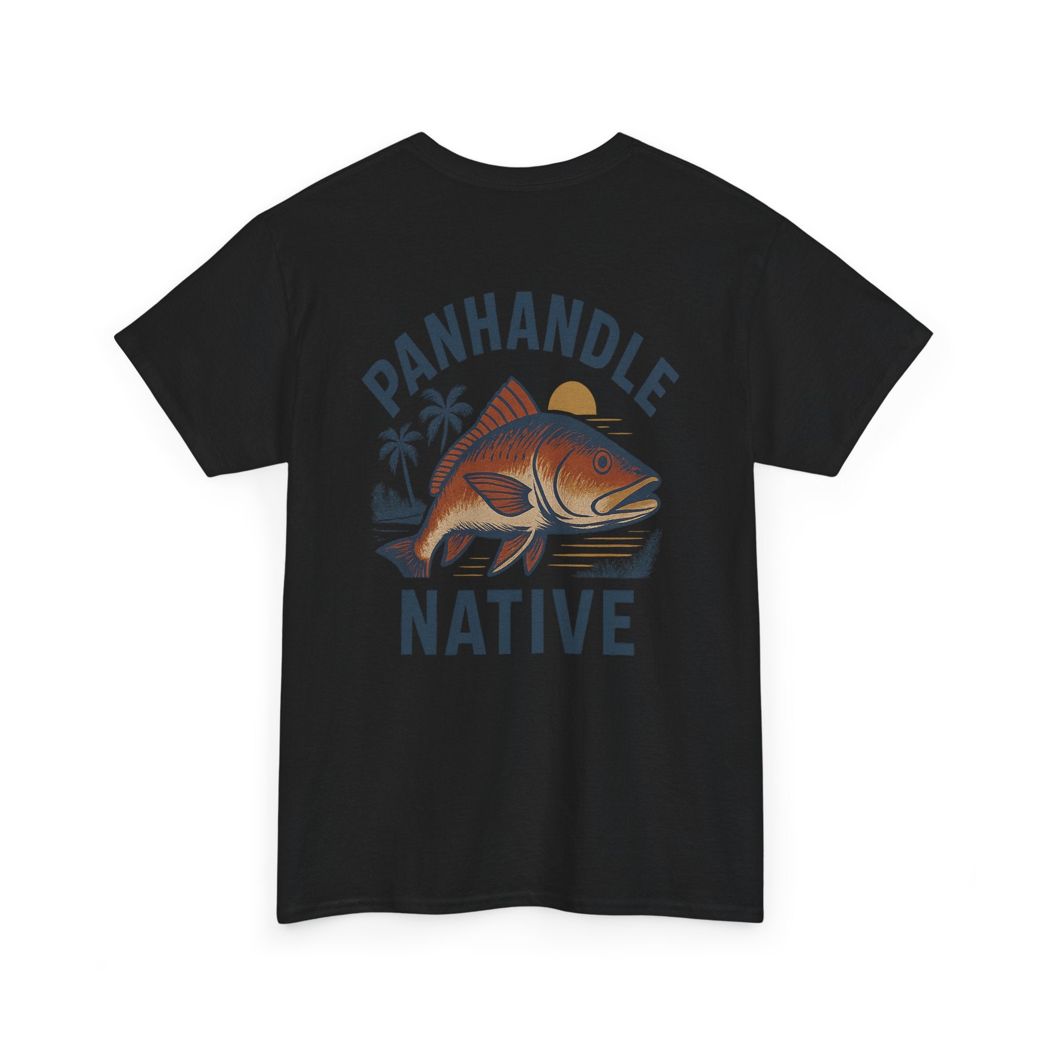 Redfish Graphic,  Front OG Logo in Creme Adult Tee