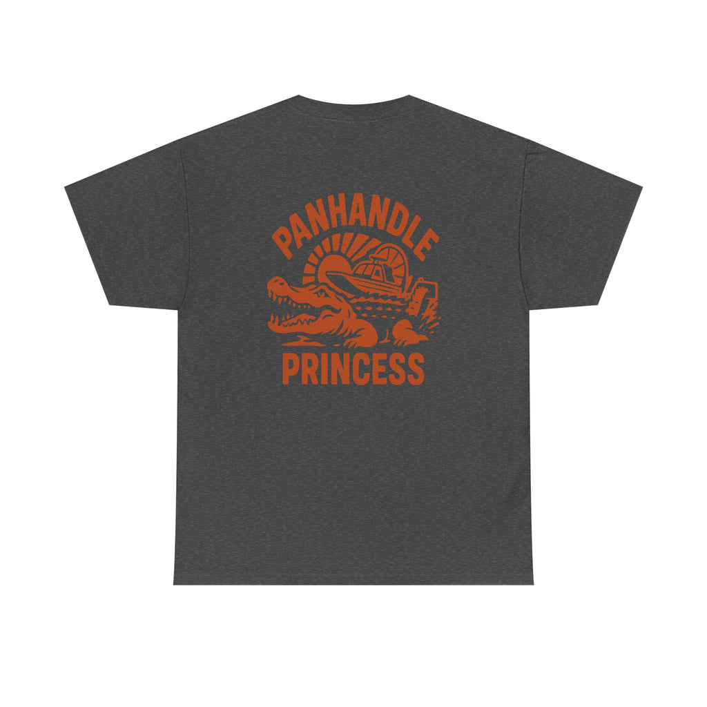 Panhandle Princess Graphic, Front OG Logo in Creme Adult Tee