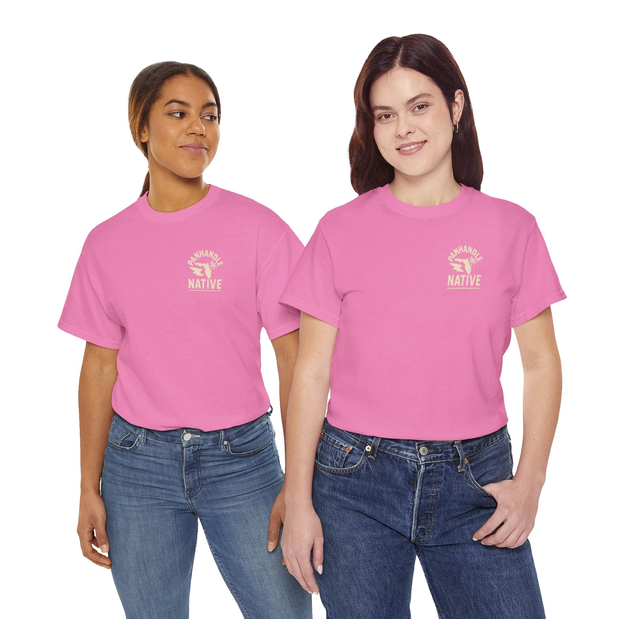 Panhandle Princess Graphic, Front OG Logo in Creme Adult Tee