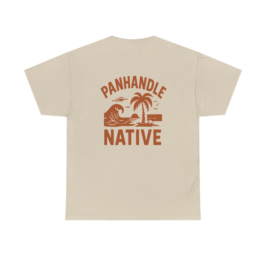 Panhandle Native Original Graphic, Front OG Logo in Creme Adult Tee