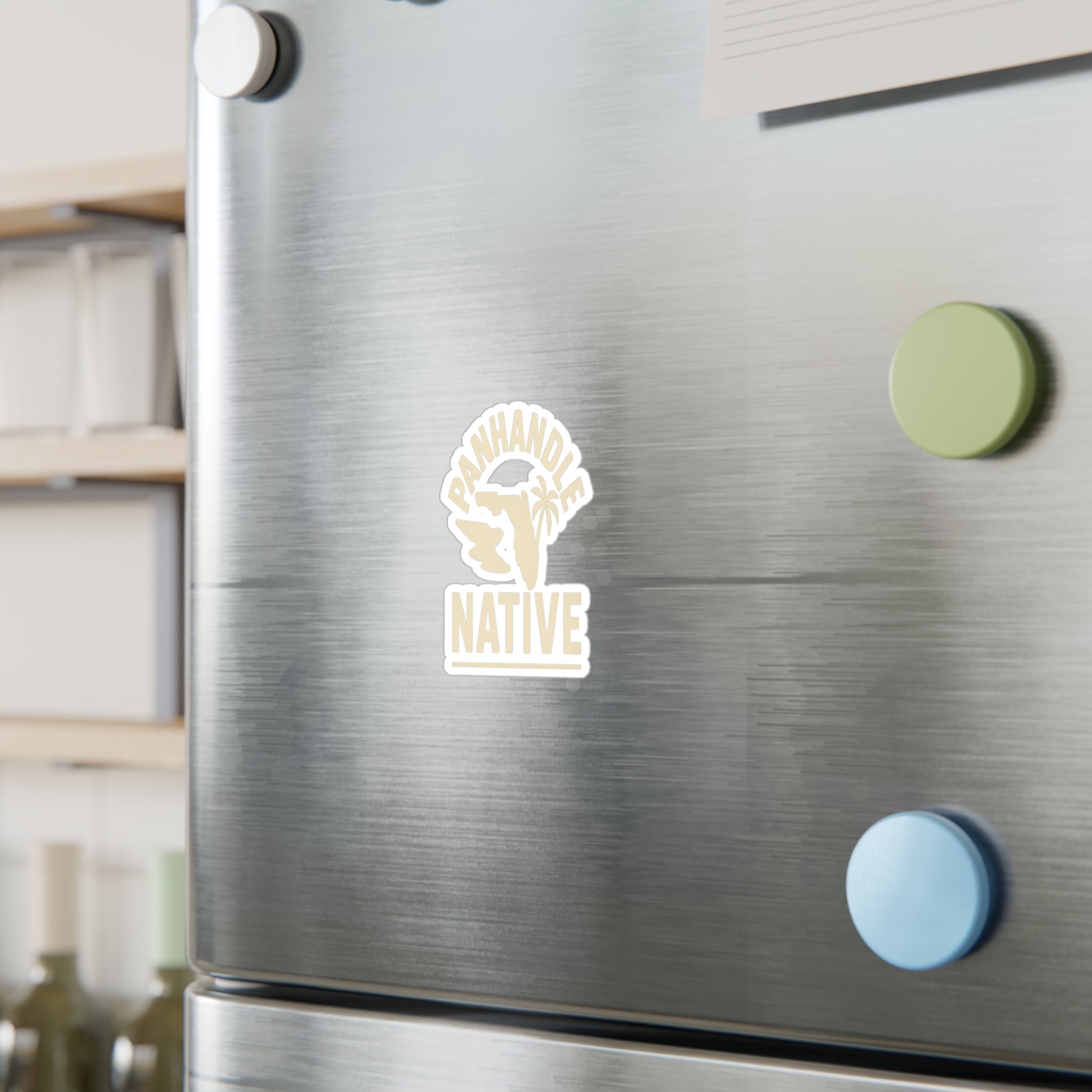 Panhandle Native Kiss-Cut Vinyl Sticker OG Logo in Creme