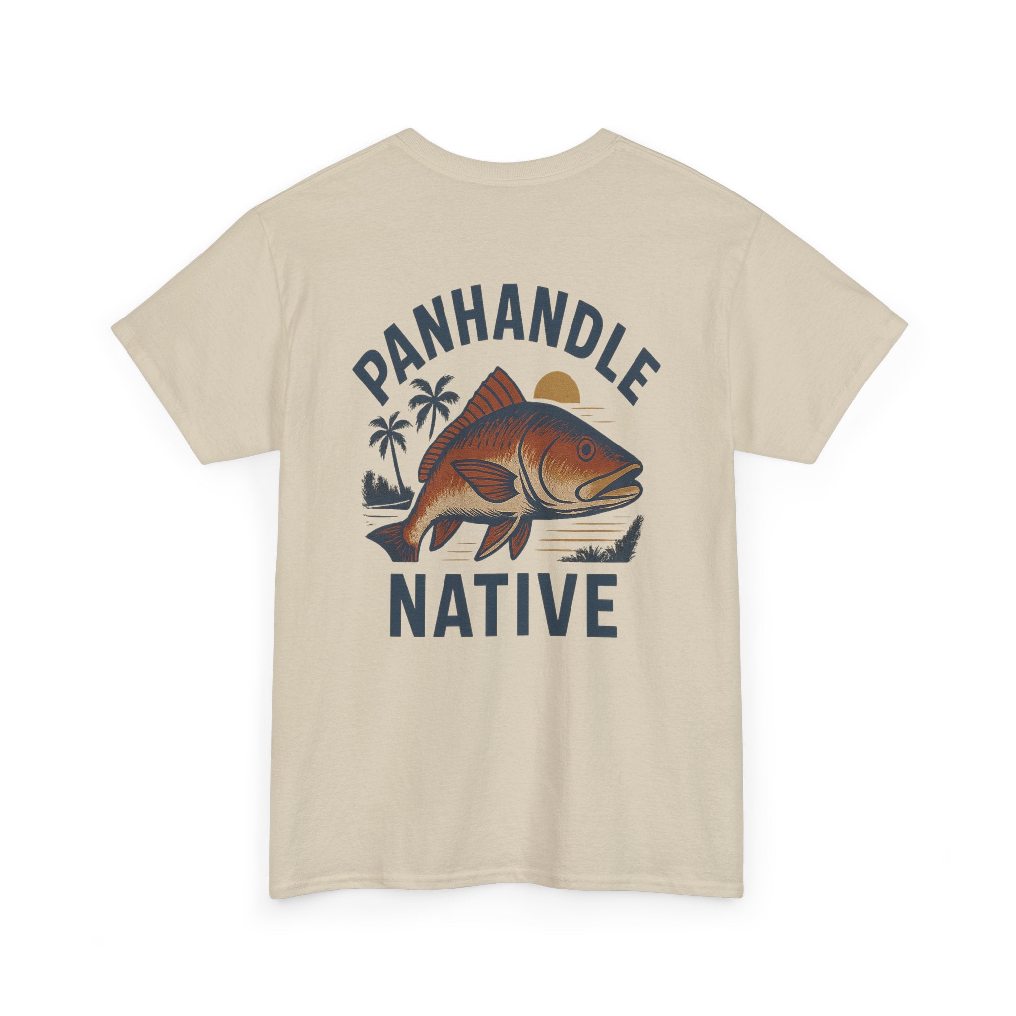 Redfish Graphic, Front OG Logo in Blue Adult Tee