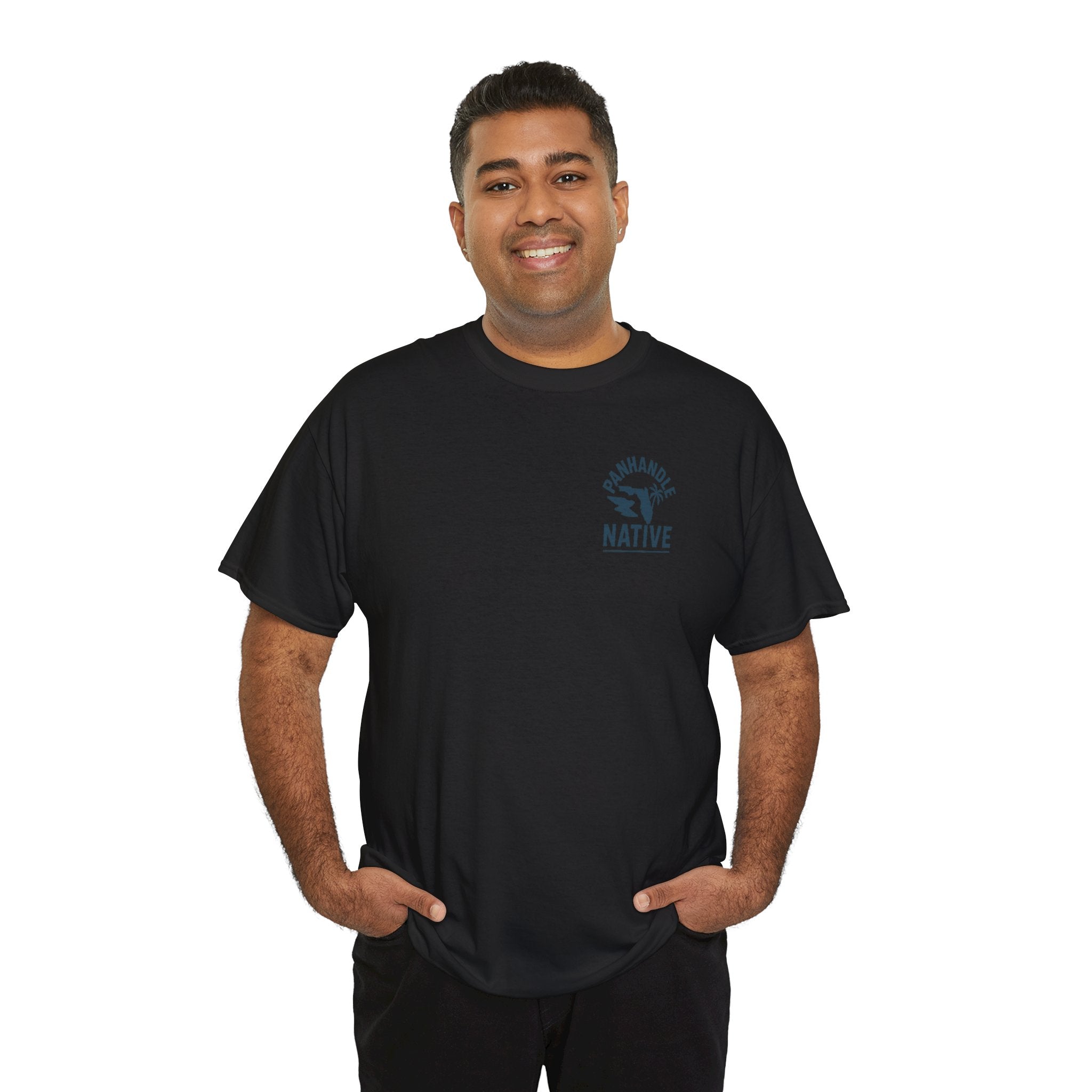 Redfish Graphic, Front OG Logo in Blue Adult Tee