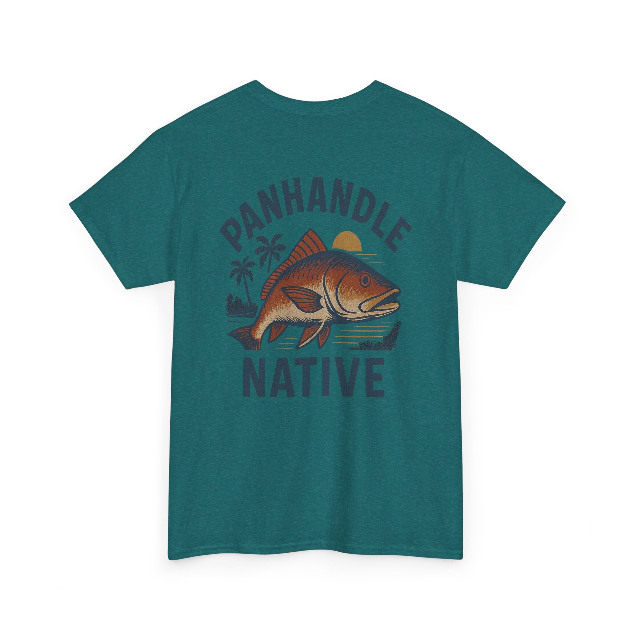 Redfish Graphic, Front OG Logo in Blue Adult Tee