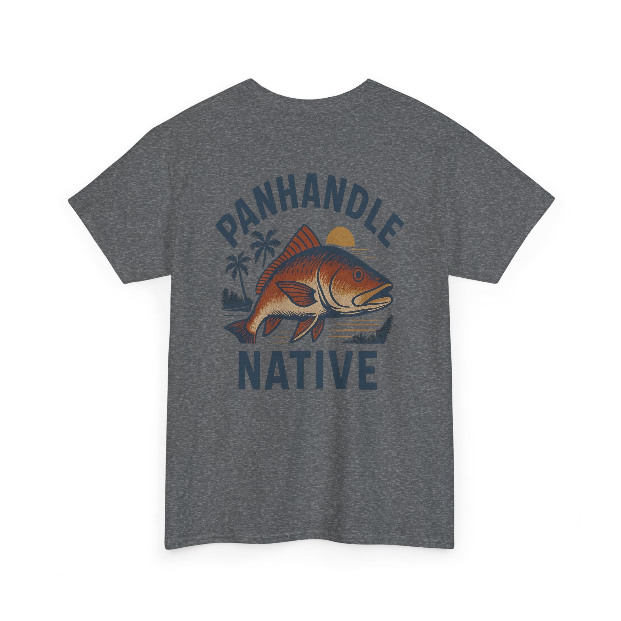 Redfish Graphic, Front OG Logo in Blue Adult Tee