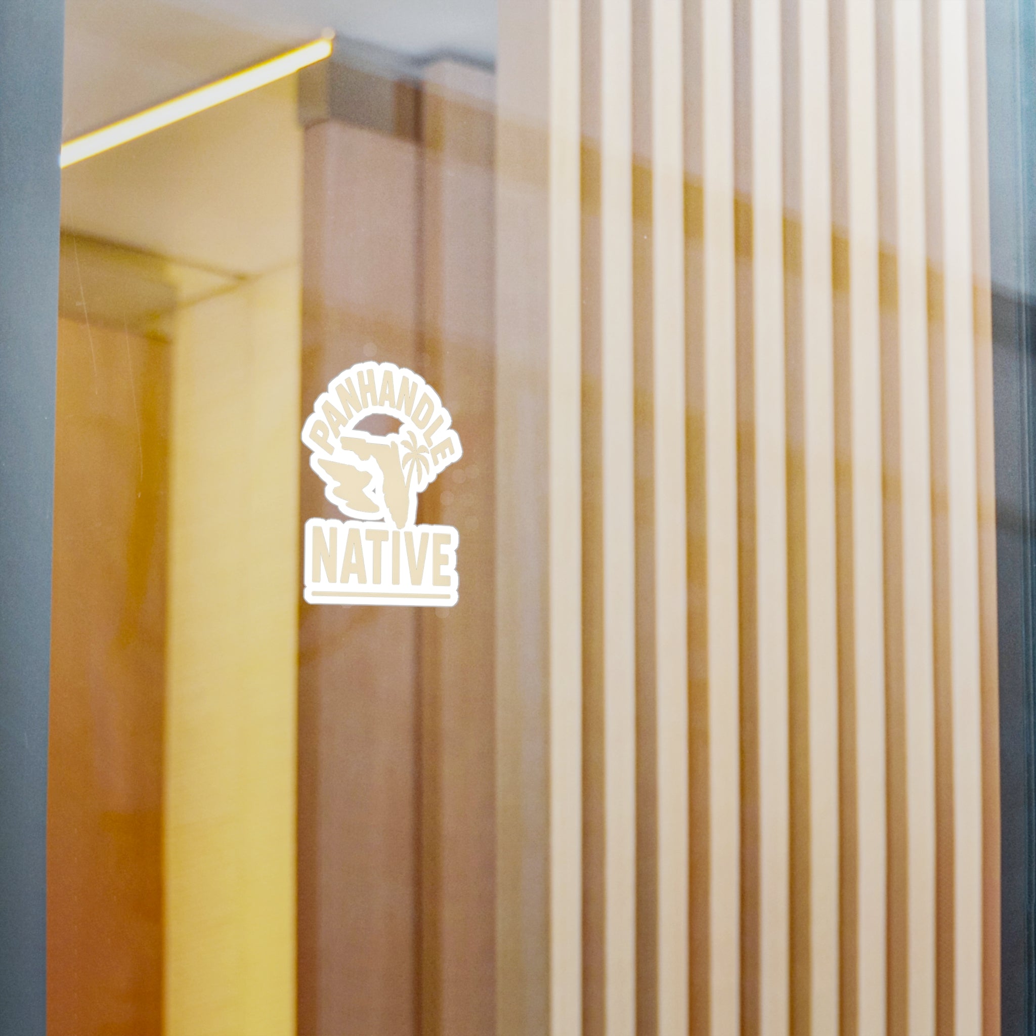 Panhandle Native Kiss-Cut Vinyl Sticker OG Logo in Creme