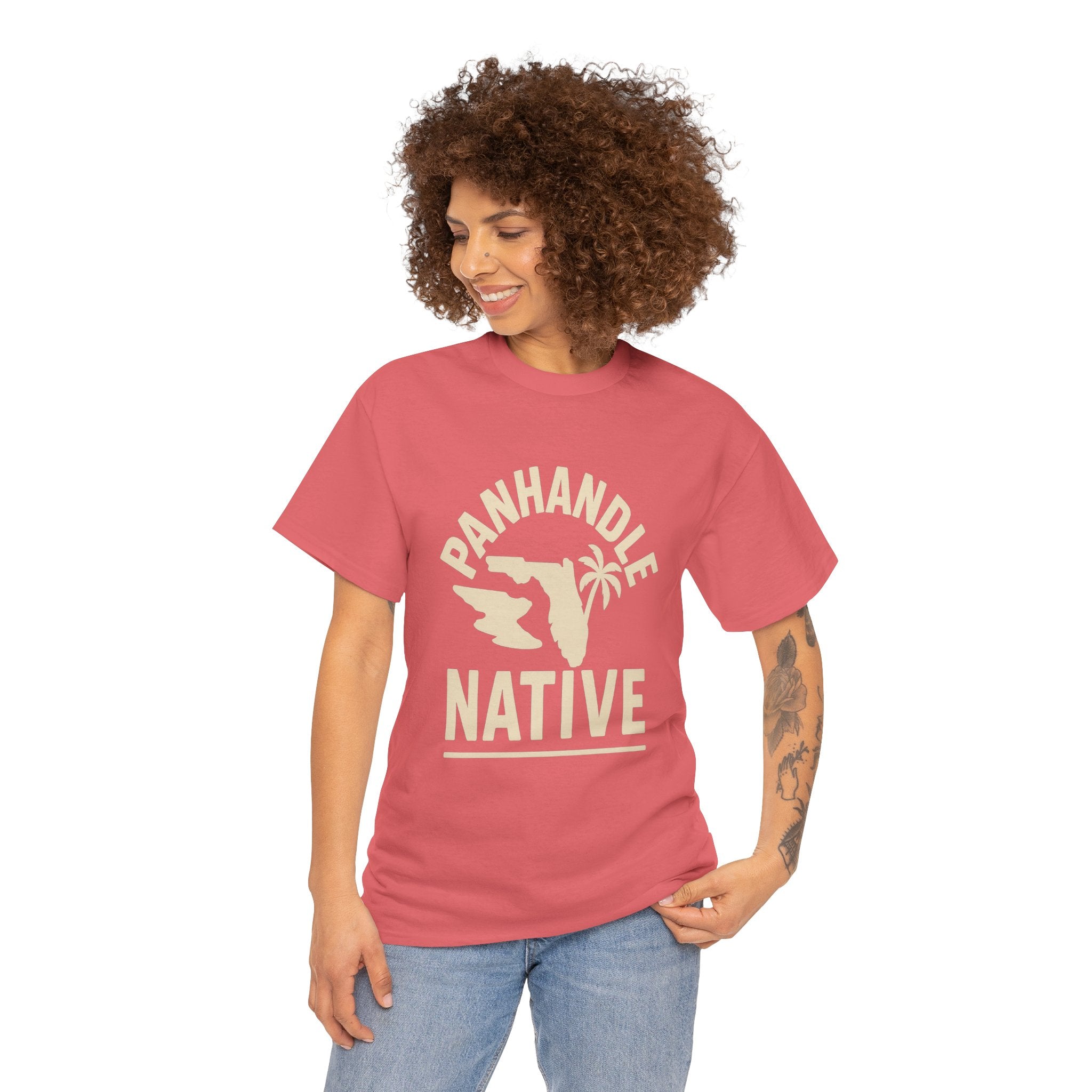 Panhandle Native Adult Tee OG Logo in Creme