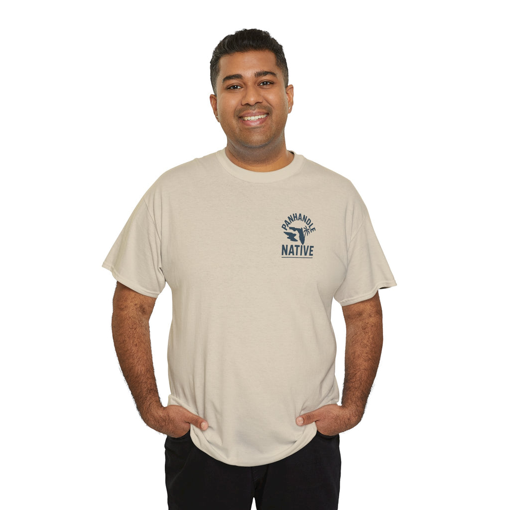 Redfish Graphic, Front OG Logo in Blue Adult Tee