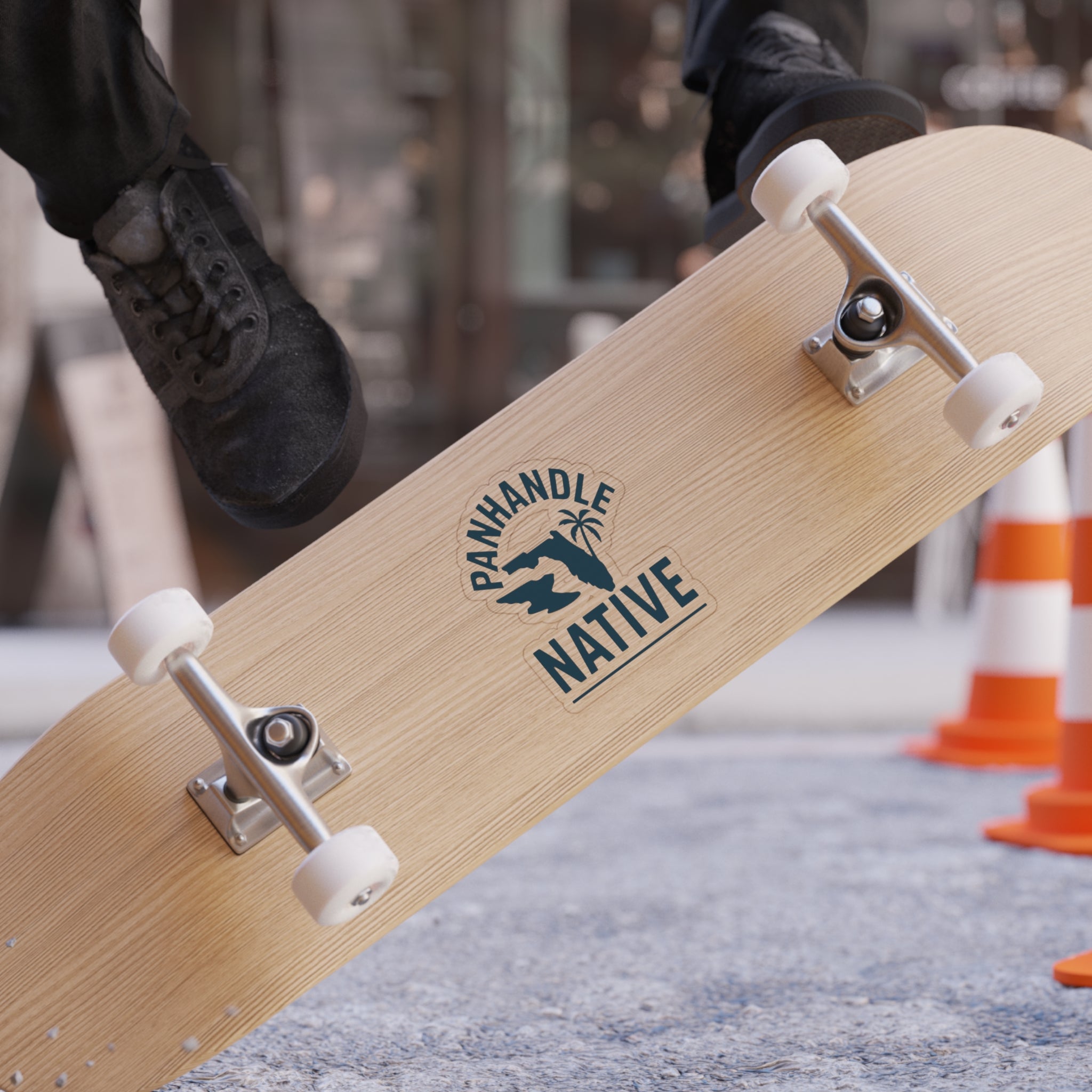 Panhandle Native OG Logo Outdoor Sticker in Blue