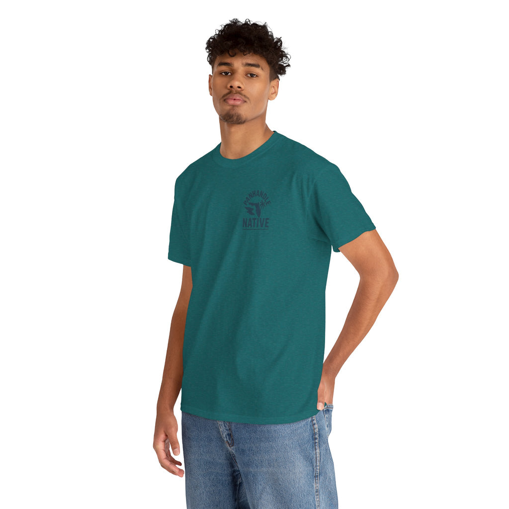 Redfish Graphic, Front OG Logo in Blue Adult Tee
