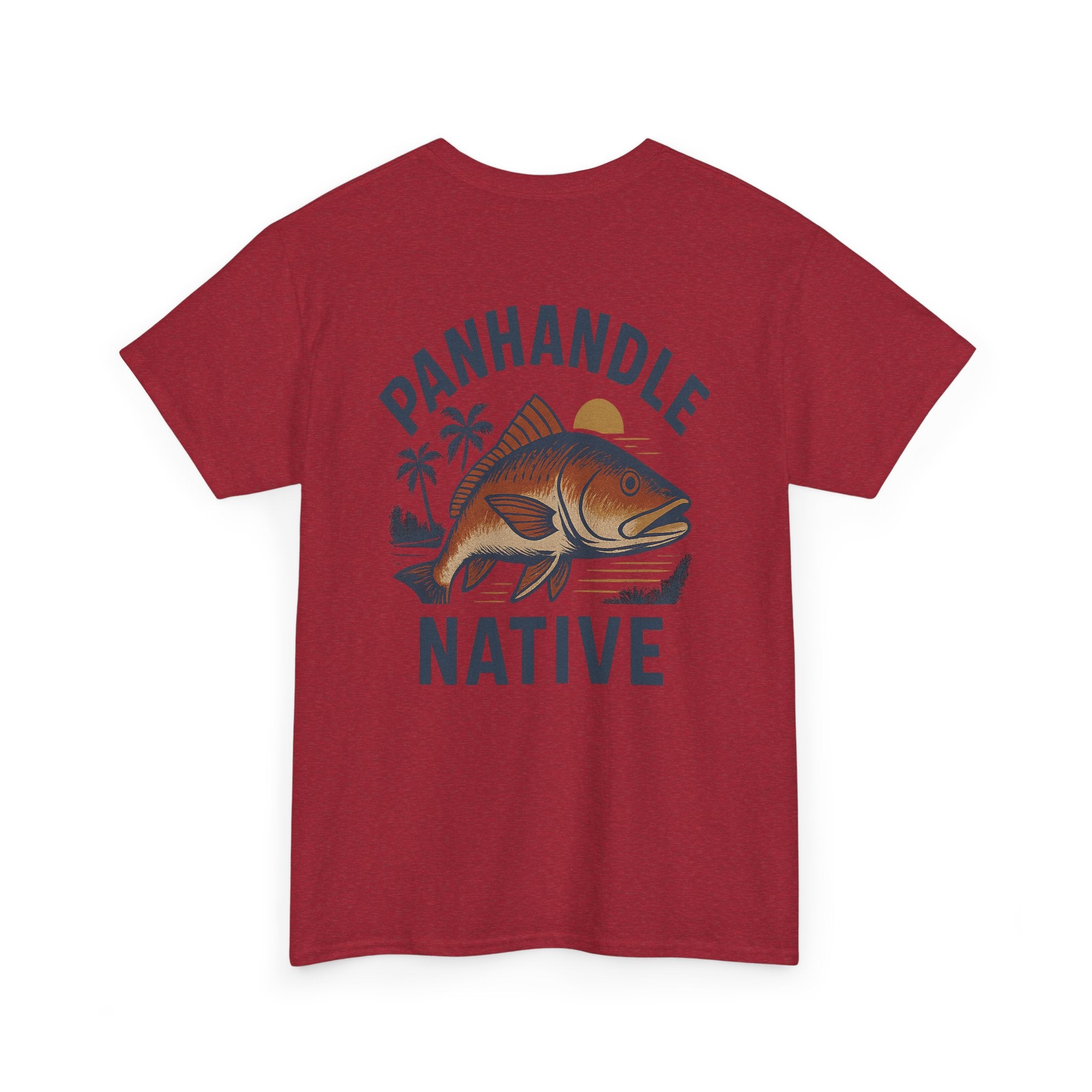 Redfish Graphic, Front OG Logo in Blue Adult Tee