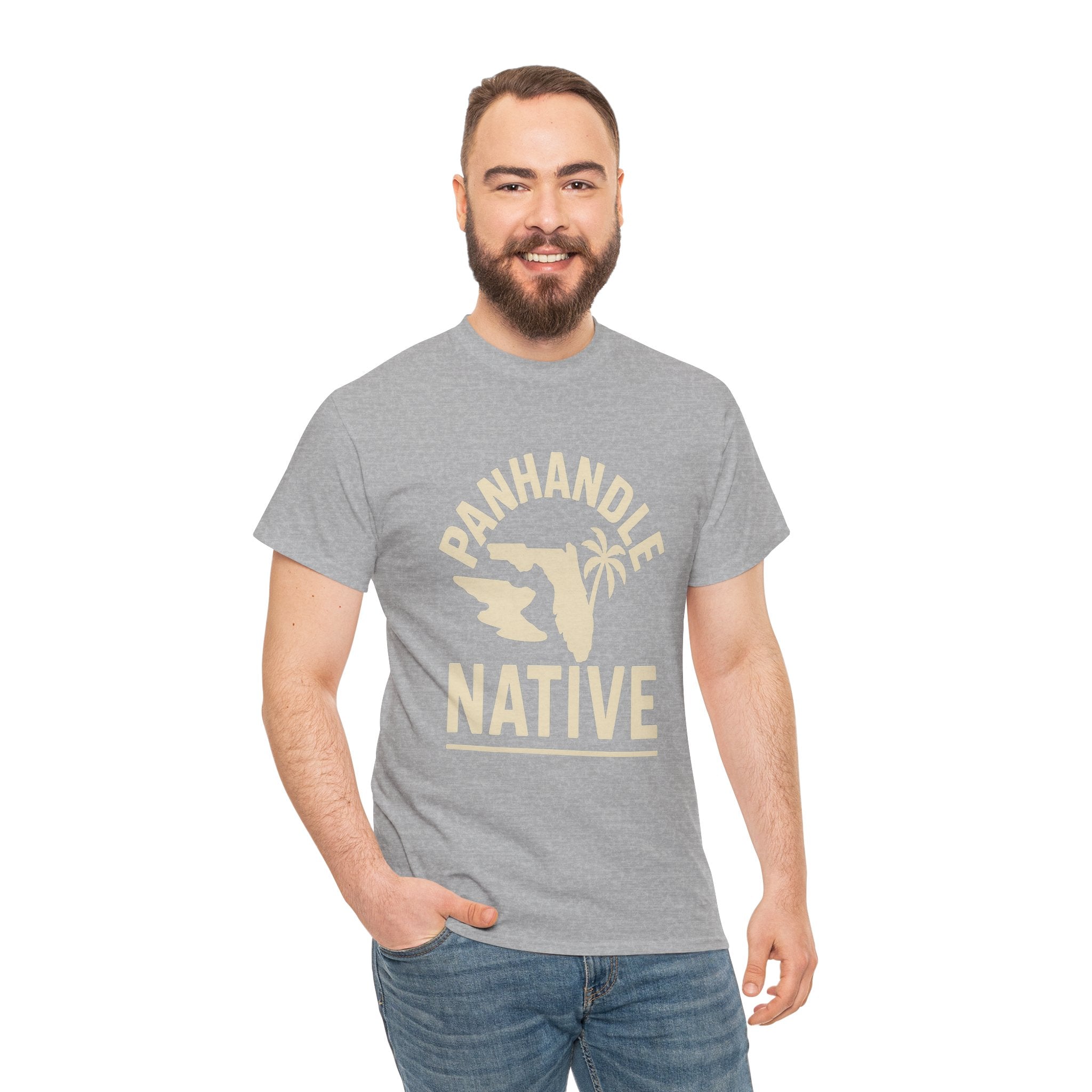 Panhandle Native Adult Tee OG Logo in Creme